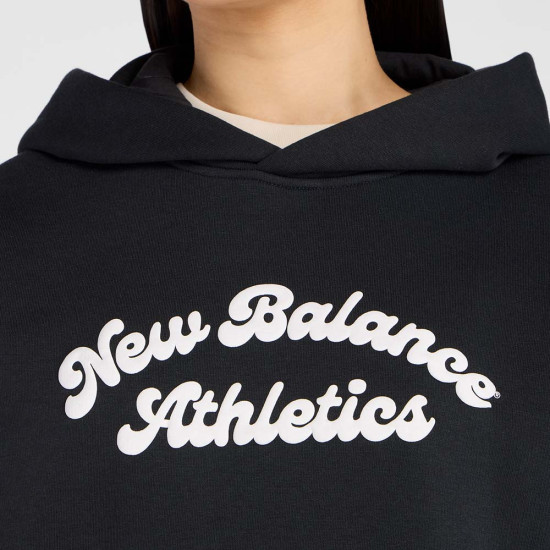 New Balance Γυναικείο φούτερ Linear Heritage Fleece Long Hoodie